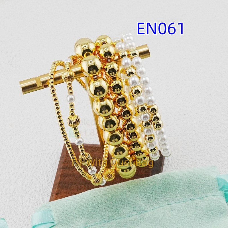 1:1 E-Newton Gold Luxury Jewelry Beaded Bracelet Designer For Women Birthday Christmas Gift EN061