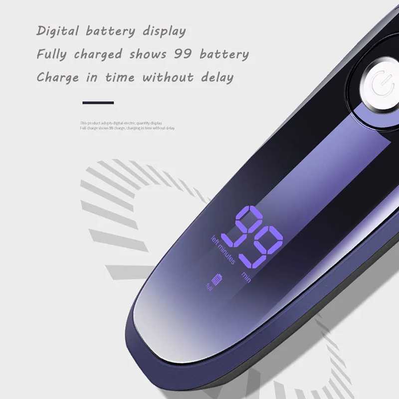 MOTA Electric Shaver Wet-Dry Dual Use Water Proof Electric Razor Nose Ear Hair Trimmer Rechargeable Shaving Machine for Men L251124