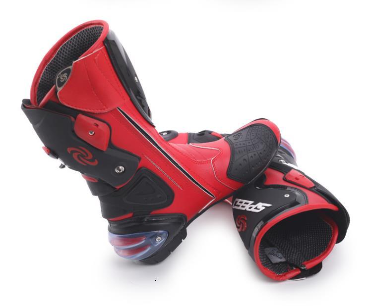 Motorcycle Boots Men Women Riding Mid-Calf Ankle Protective Shoes Moto Motorbike Equipment Racing Long Boot B1001