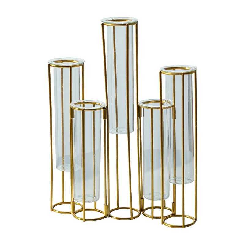 Nordic Vase Transparent Glass Vase Living Room Flower Light Luxury Home Decoration Creative Ornament Flower Rose Flower Grower C251124