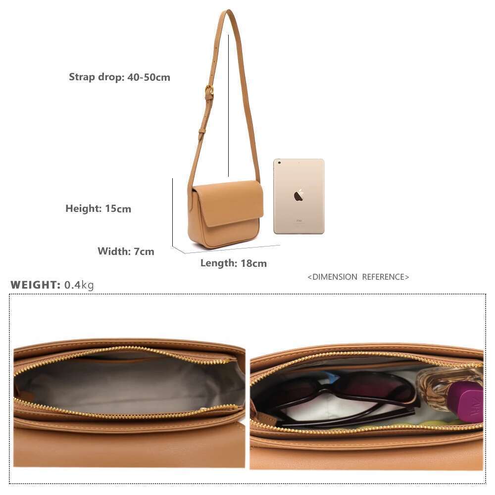 SC Genuine Leather Messenger Bags Women Fashion Brand Design Simple Solid Color Flap Shoulder Handbags Daily Small Sg Purse