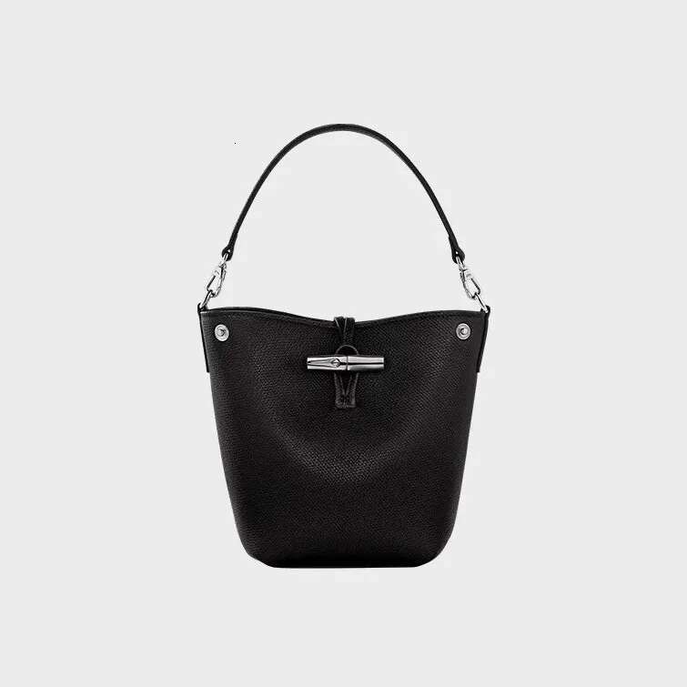 Designer Bag New Bamboo Bucket With Lychee Pattern Simple And Versatile Single Shoulder Crossbody Shopping Bag