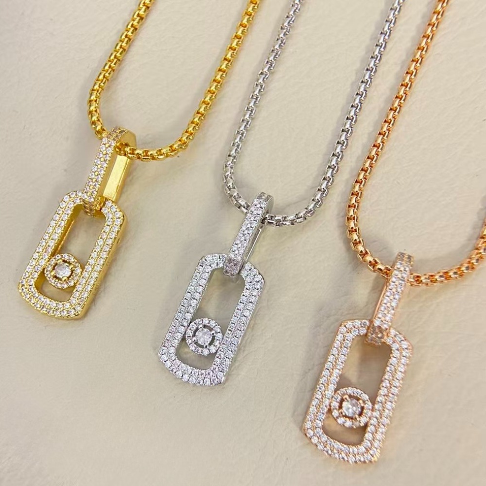 designer necklace luxury jewelry for women unisex couples necklace classic sliding single diamond necklace and bracelet everyday fashion accessory birthday gift