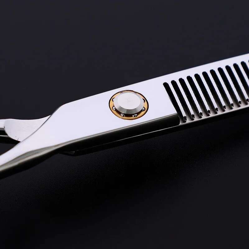6.0 Inch Japan 440C Steel Bearing Barber Shop Professional Straight Cutting Thinning Haircut Scissors Set
