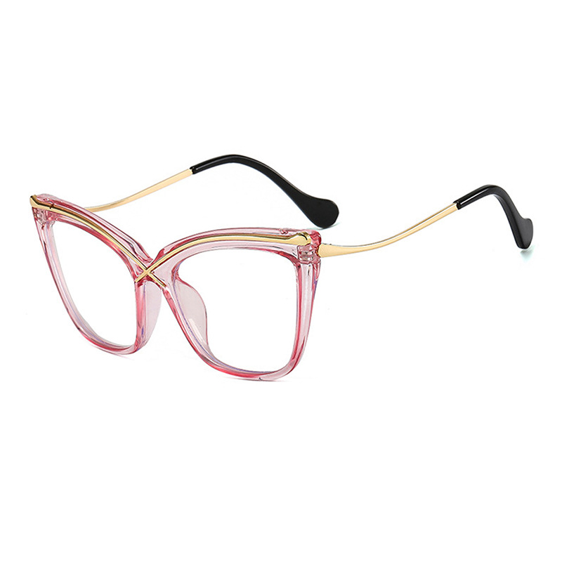 Designer Sunglasses For Women Men Business Glasses Frame Anti-blue Light Flat Mirror Glasses Cat Eye Frame Sunglasses KA9966