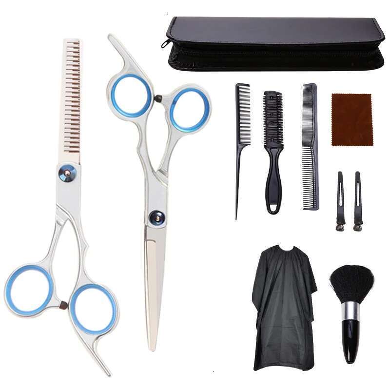 6.0 Salon Hairstylist Apprentice Flat Shears Home Use Detachable Professional Haircut Scissors Set Free shippin