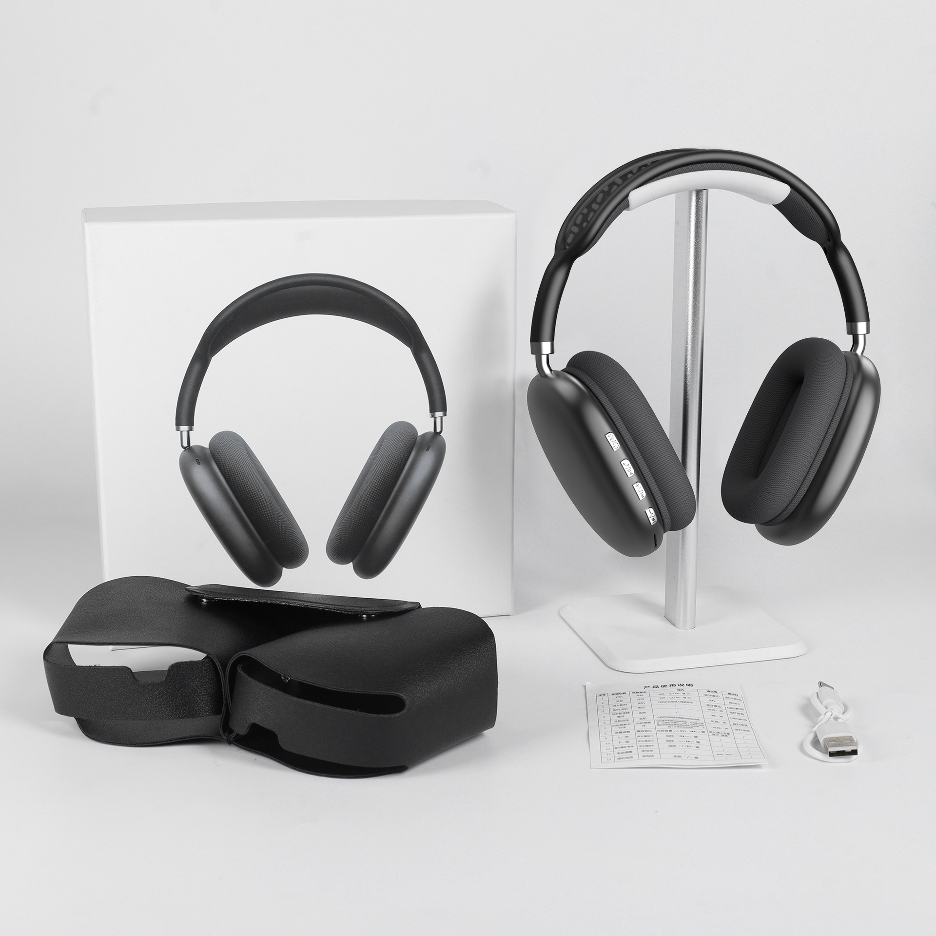 Bluetooth headset with wireless earbuds that remain comfortable for extended use, offering excellent sound quality and long battery life for calls.