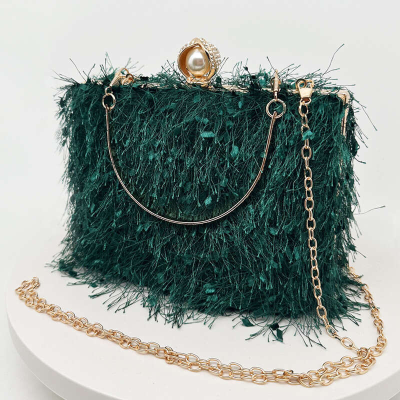 Dinner Bag New Fashion Tassel Evening Handheld Banquet Special Dress Handmade Bag Bags KQ