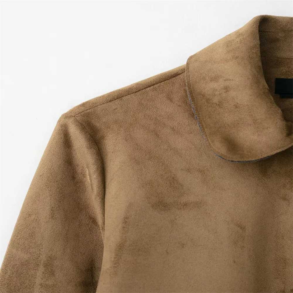 Spring and Autumn New Womens Fashion Style Anti suede Effect Short Jacket Coat J251124