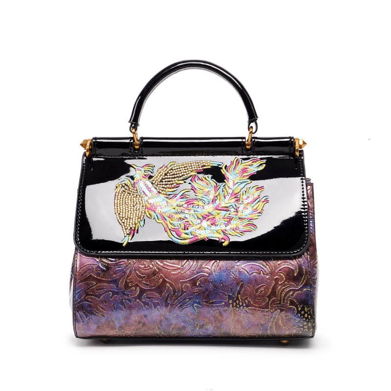 Chinese Style Embroidered Bag Women S High End Temperament Middle Aged Mother Handbag Light Luxury Versatile Single Shoulder Crossbody Bag Tote Bag