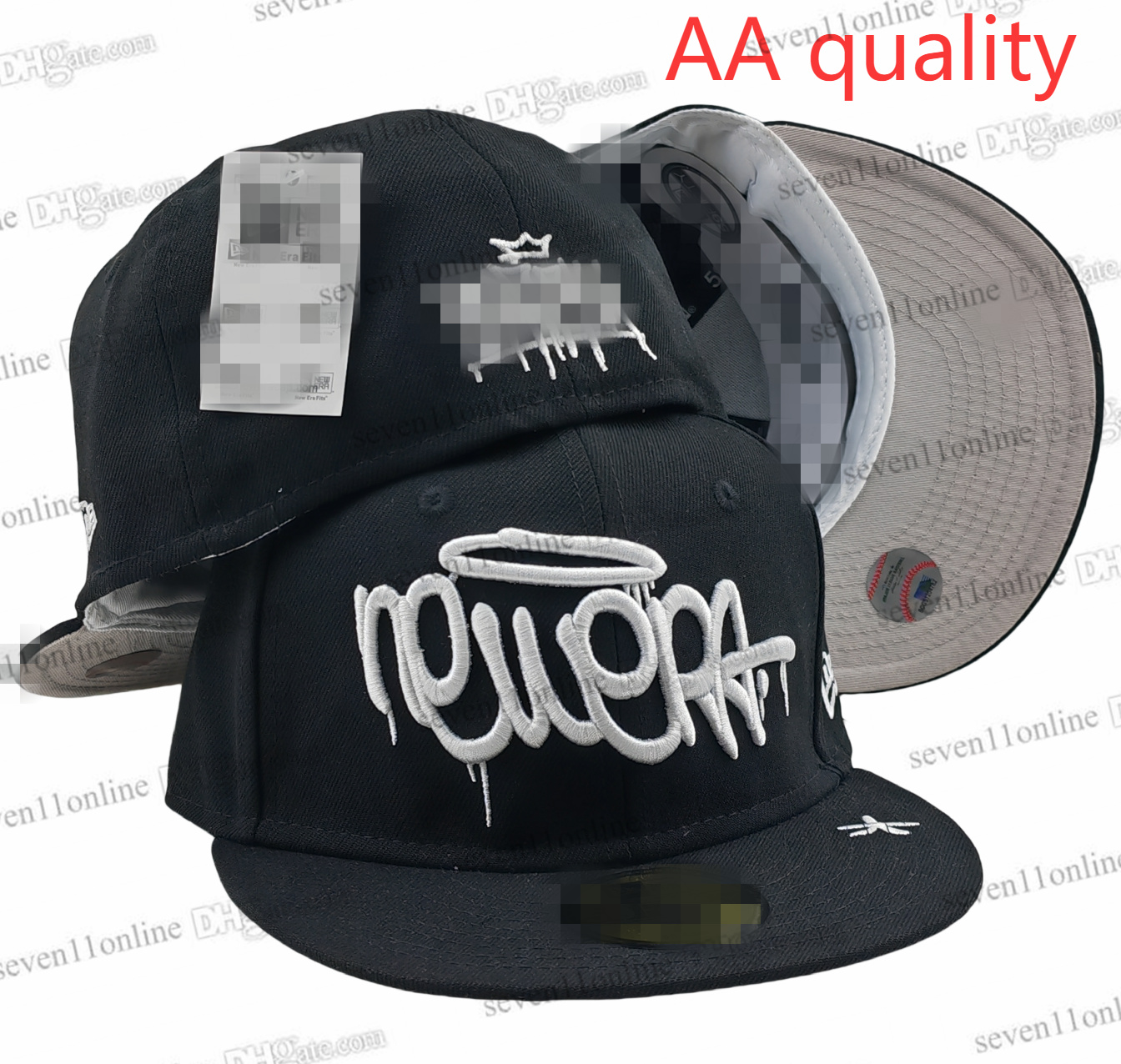 2025 Men's Baseball Fitted Hats Los Angeles" Funny Cute angel stitched Full Closed Caps Sport Designer Team Cap Patched Brown Snapback trucker Hats High Quality Ap25-8