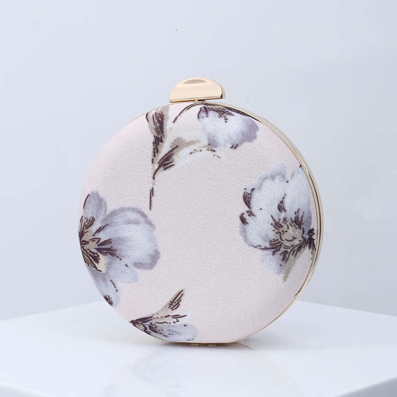 Dinner Bag New Japanese Hefeng Handheld Dinner Ins Round Small Drum Bag Printing Pattern Texture Handbag KQ