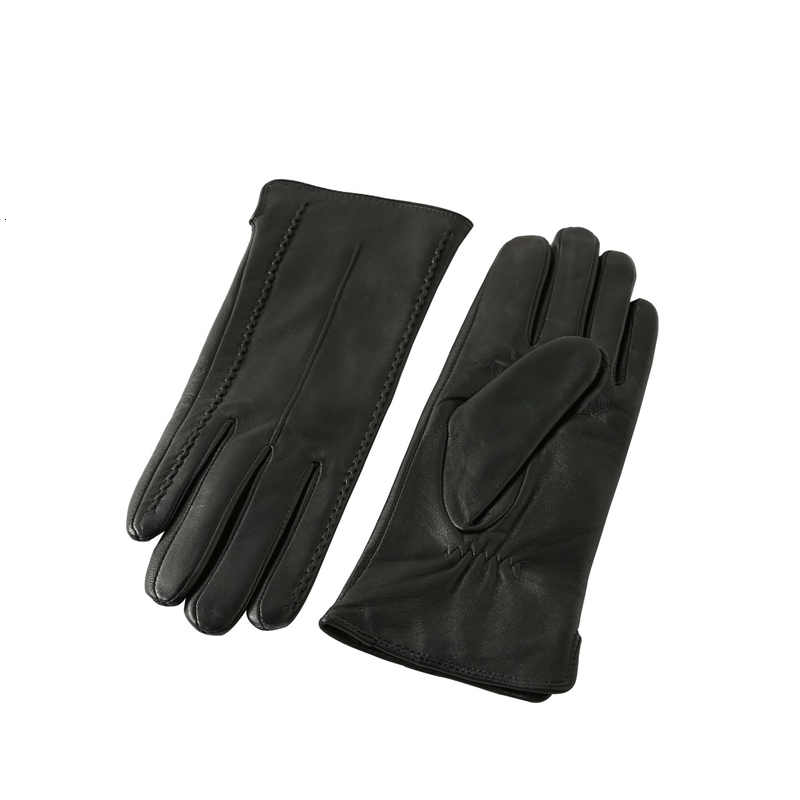 Gours Winter Mens Leather Gloves Touchscreen Gloves Fashion Warm Black Gloves Goatkin Gloves GSM012 241122