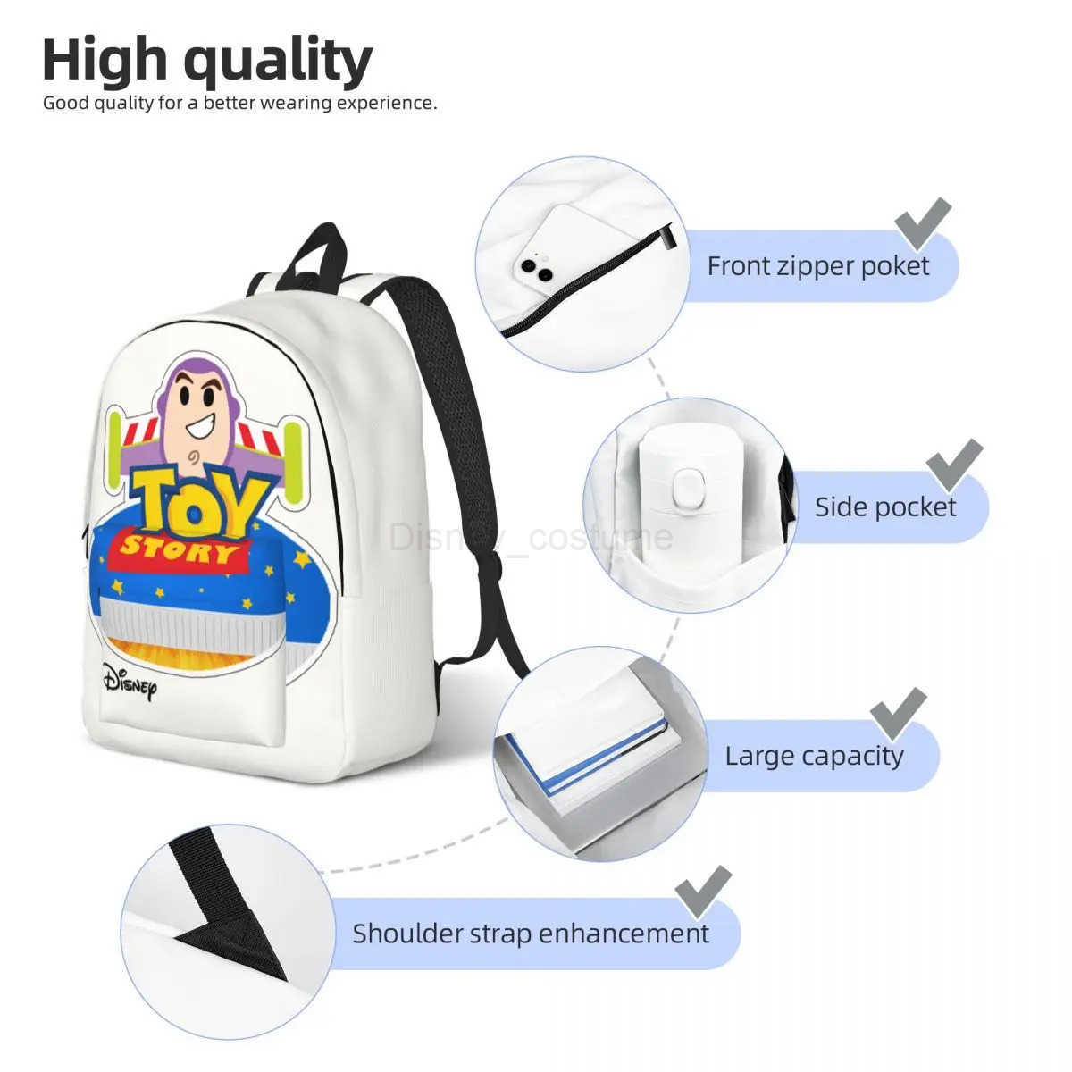 Disney Toy Story Buzz Lightyear Personalized Office Staff Rucksack Weekend X250424