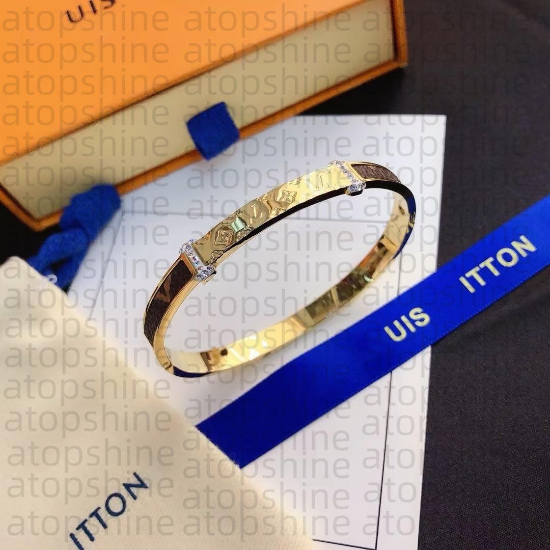 Luxury brand gold bracelet designer bracelet for Women h bracelet Cuff copper Bangle love braceletes Cuff Jewelry Woman Party nail bracelet