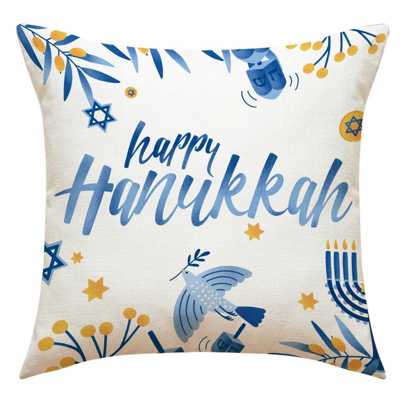 Candlelight Festival Pattern throw pillow cover with short plush print living room sofa decoration cushion cover pillow covers G251124