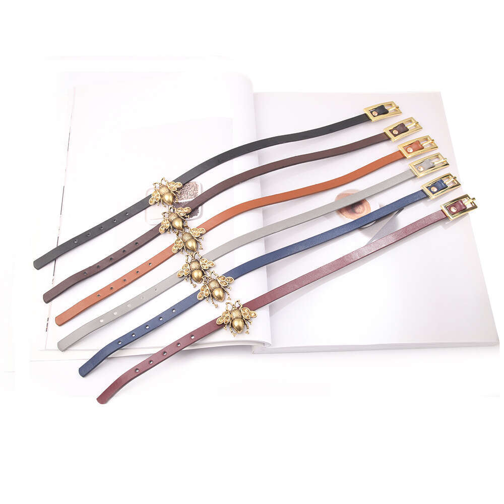 Creative Fashion Skin Bronze Little Bee Show PU Leather Bracelet Yiwu Jewelry