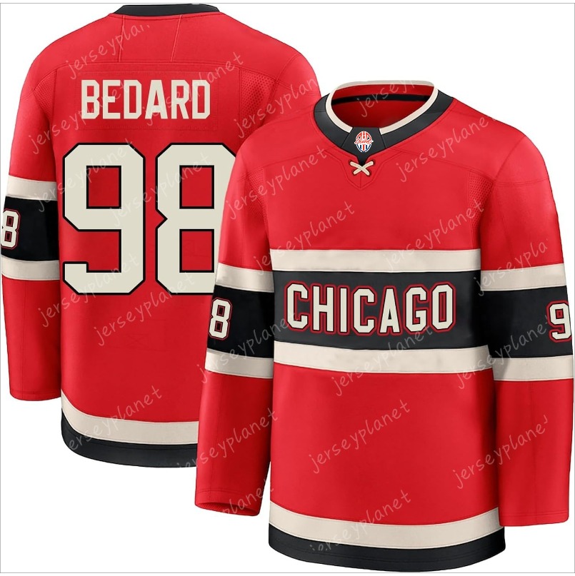 2025-26 Hockey Jersey Bedard Nazar Burakovsky Bertuzzi Donato Teravainen Levshunov Mikheyev Crevier Sweater Custom Double-Reinforced Stitching18