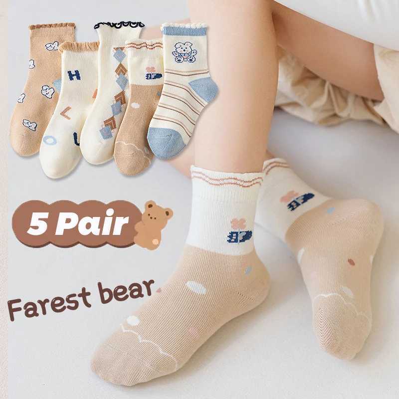 5 Pair Girls Socks … - image
