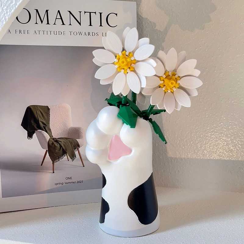 Creative Vase Cat Claw Ornaments Desktop Living Room Home Porch TV Cabinet Office Flower Arrangement Decorations Planter C251124
