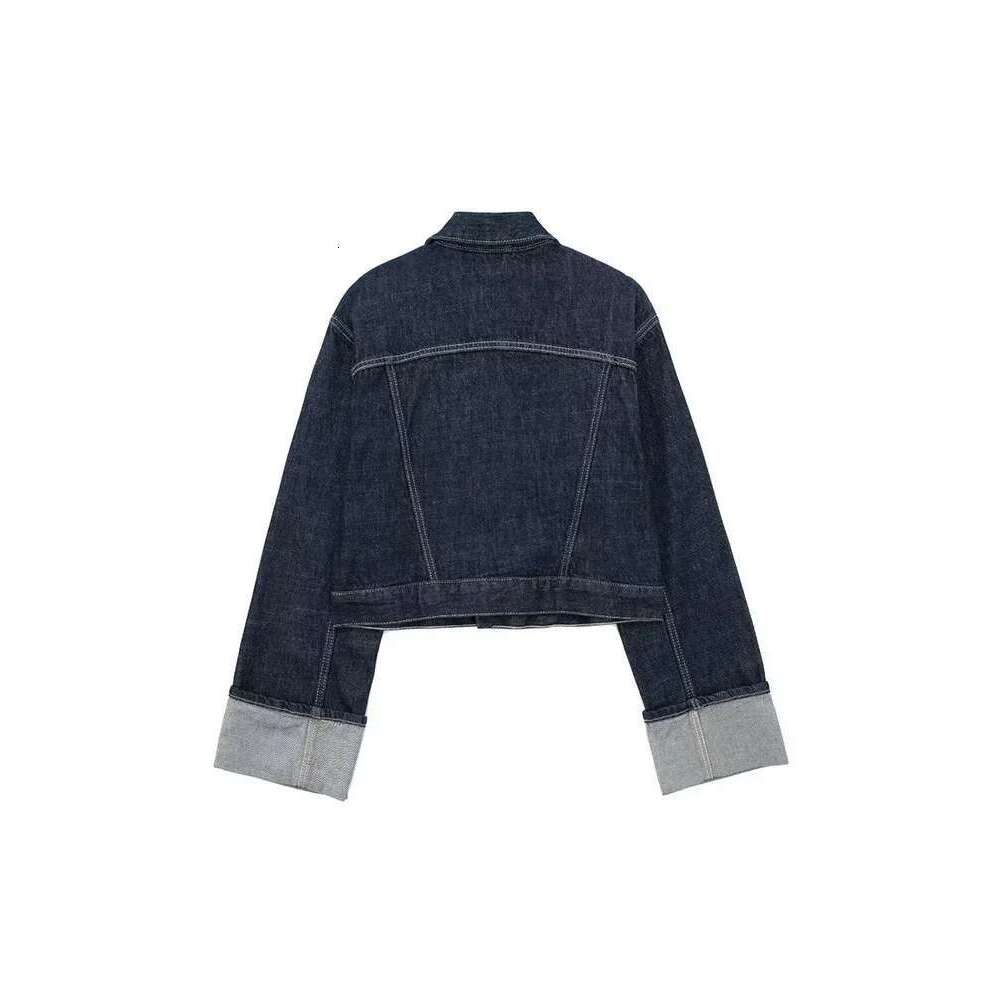 Willshela Women Fashion With Pockets Denim Blue Single Breasted Jackets Vintage Lapel Neck Long Sleeves Female Chic Lady Outfits