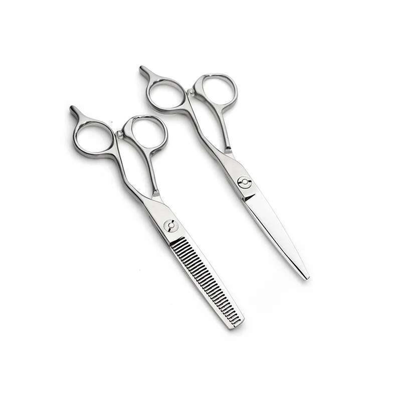 Professional 6-inch Semi-Matte Thinning Shears for Home & Salon Use - High-Quality Japanese 440C Steel