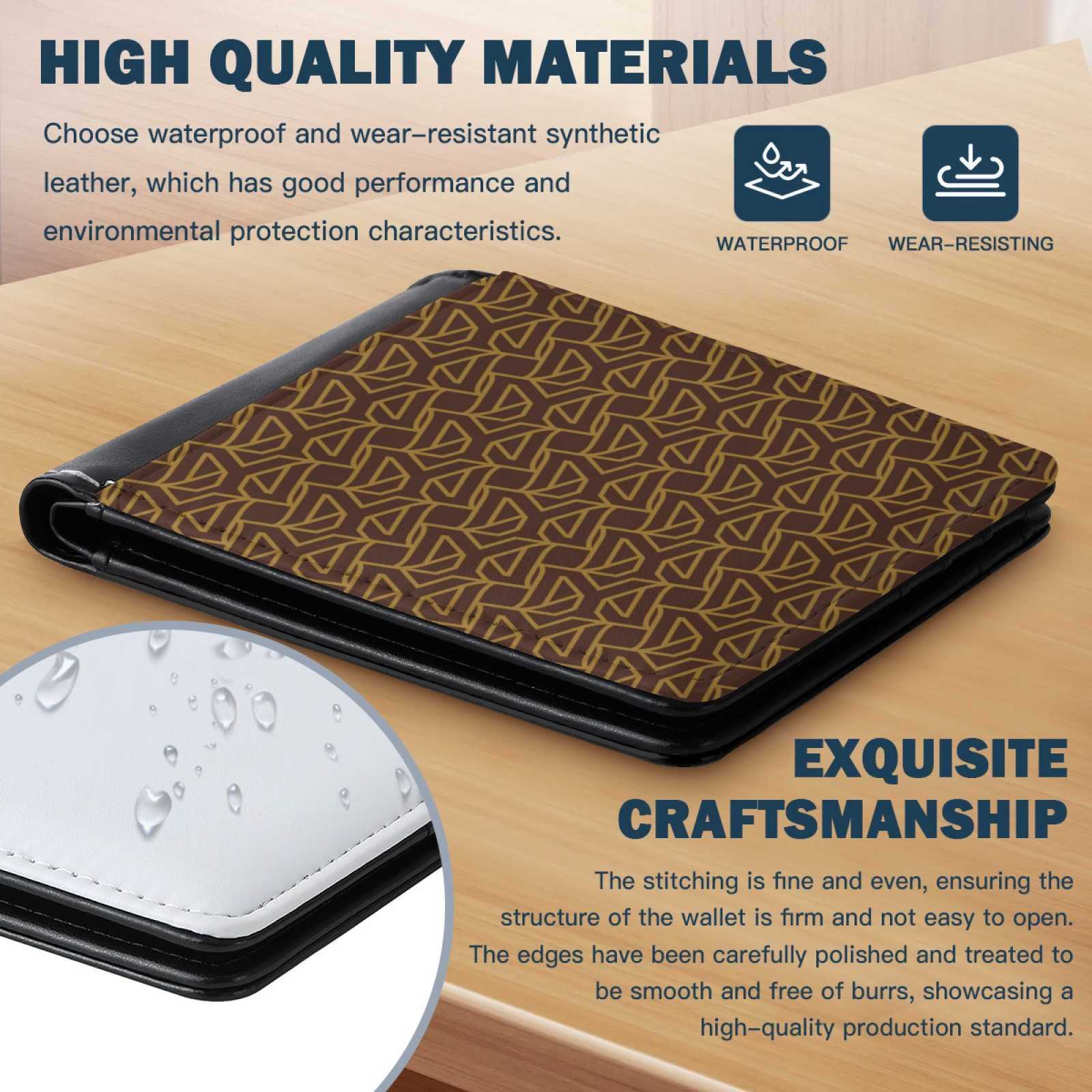 NXY Men Foldable Wallets Picture Coin Slim Purses Business Money Credit Cards Holders Vintage Protection Capacity Bags