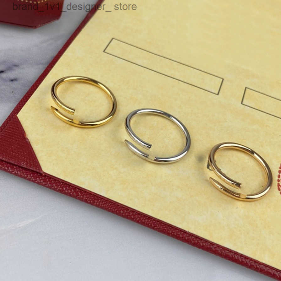 Thin nail ring sterling silver hollow tube material outer layer gold-plated counter quty TOP S251115