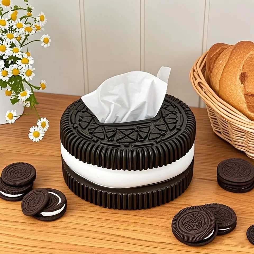 Creative Oreo Tissue Box with A and High-end Design Suitable for Both Home and Car Use and Practical DecorationM251124
