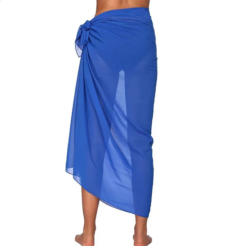 Summer sexy beach leather goods clothing chiffon foreskin long sarong covering bikini swimsuit scarf 250422