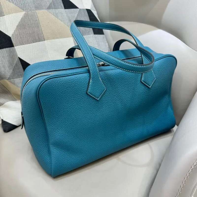 Designer Bag First-Layer Cowhide High-Quality Large-Capacity Bowling Men And Women's Commuting Travel Lightweight Portable Shoulder Bag