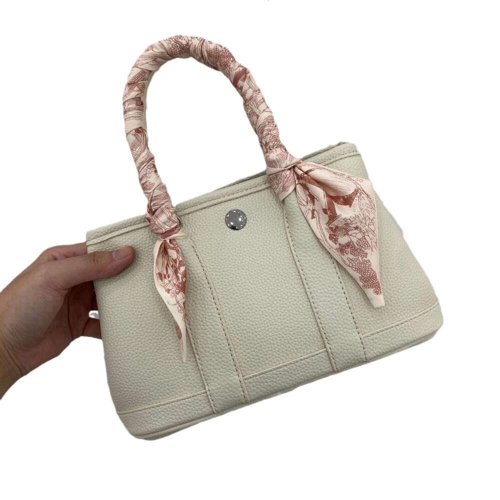 Designer Bag Silver Buckle Garden Mother S Soft Leather Women Lychee Pattern Handbag Shoulder Crossbody Versatile For Commuting