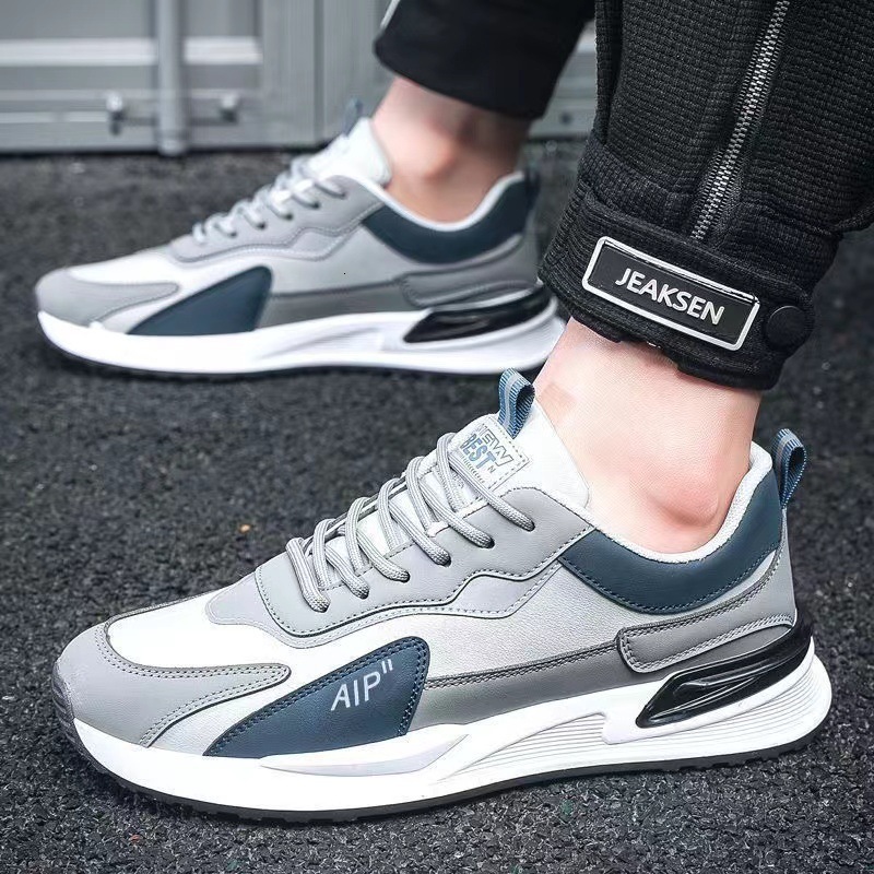 2025 New Designer Shoes Men's Leather Sneakers Outdoor Casual Sport Shoes