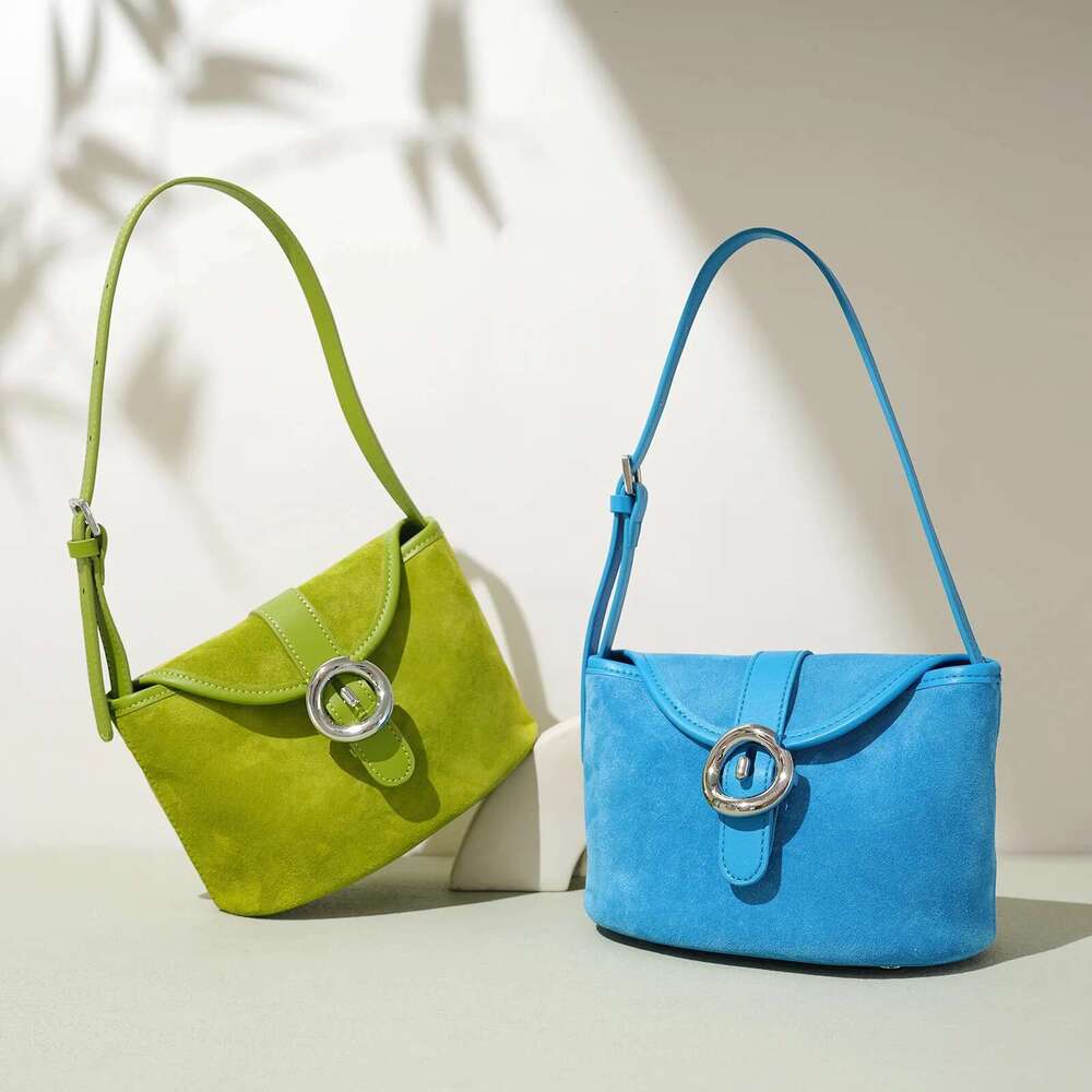 Designer Bag Genuine Leather Crossbody For Women 2025New Metal Hand Buckle Fashion Female Shoulder Bags Casual Designer Clutch
