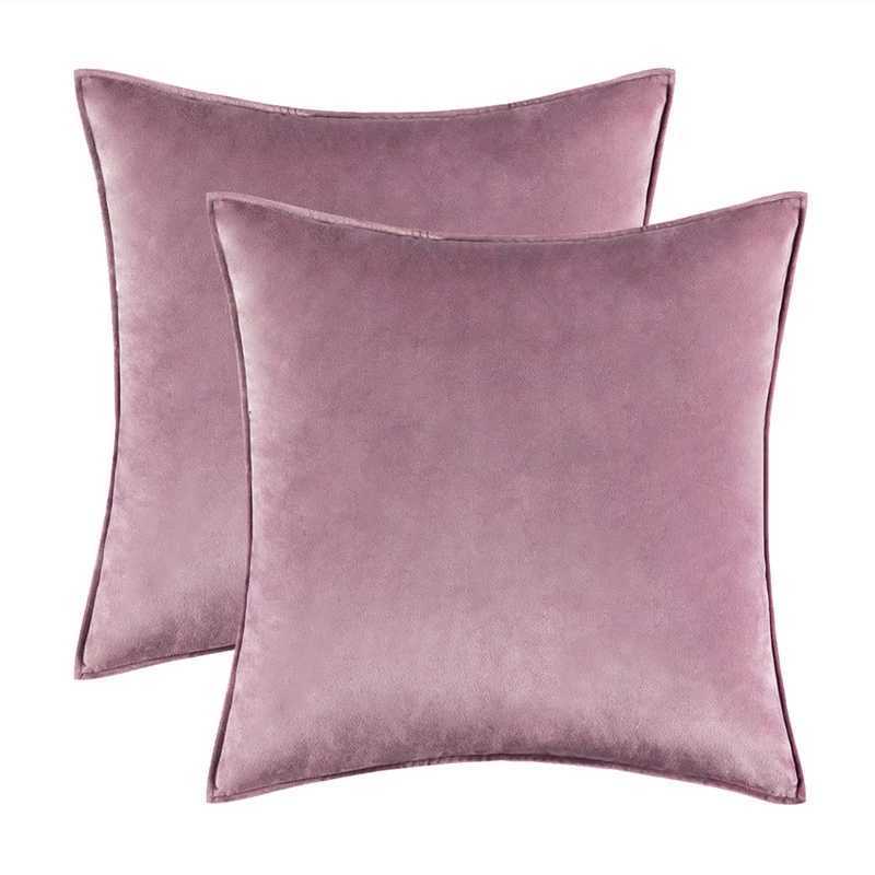 Mauve Velvet Cushion Covers for Sofa Nordic Gift Luxury Decorative Pillow Cover Ultra Soft Pillowcase 45x45cm 30x50cm Cojines G251124