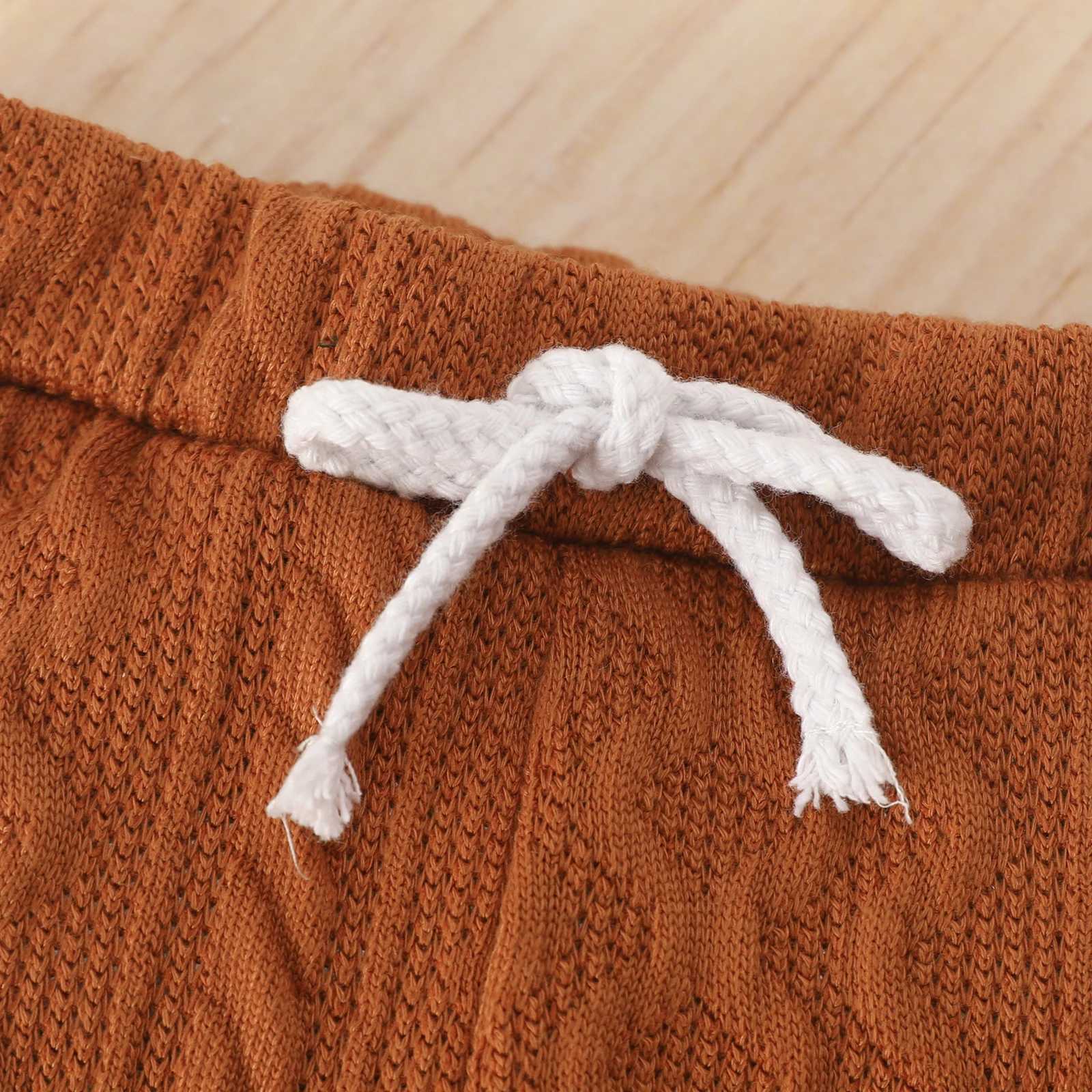 Clothing Sets Lioraitiin 0-24M Baby Girl Romper Tops Pants Suit Newborn Infant Long Sleeve Round Neck Button Sweater Knitting Trousers R250424 TKPH