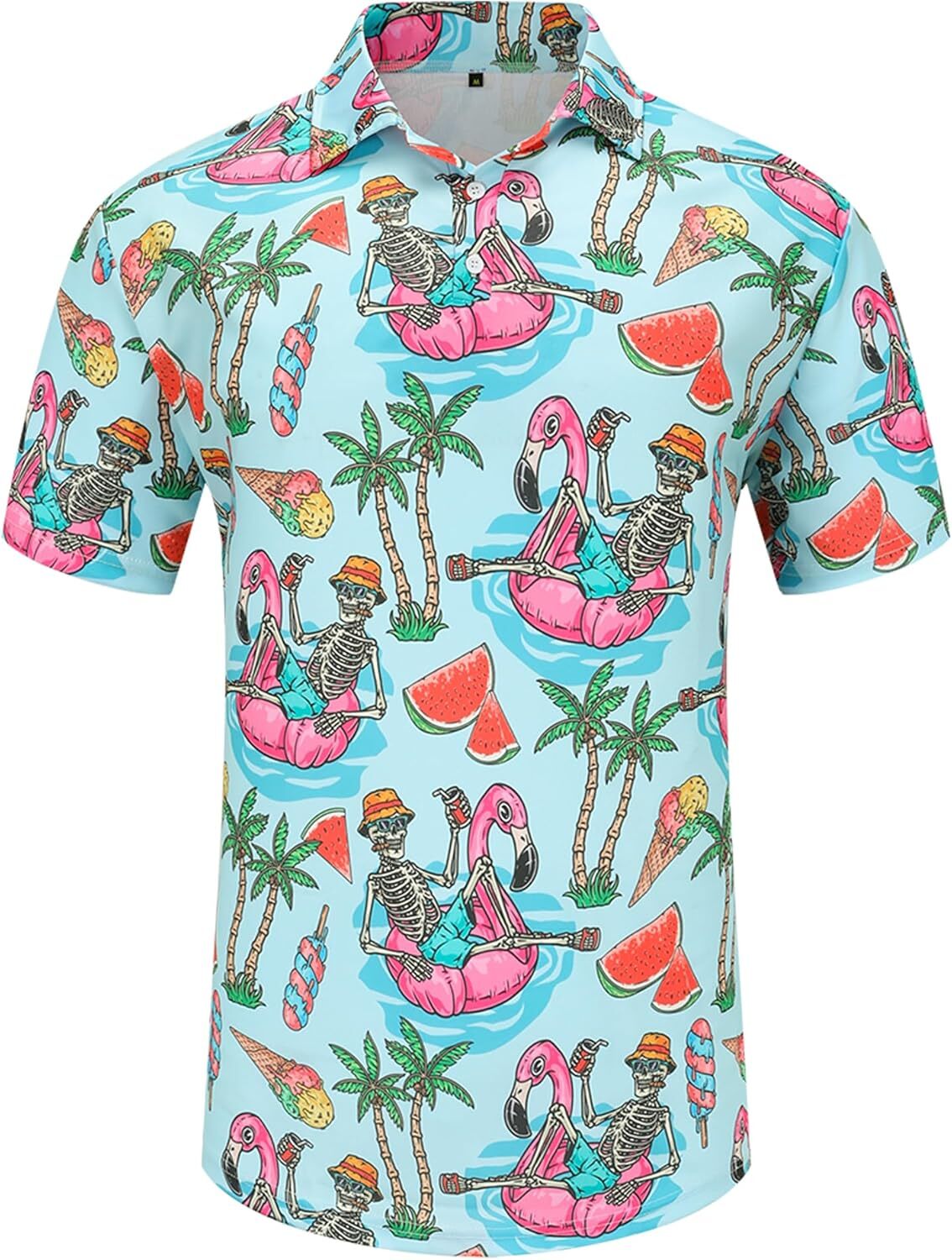 Mens Polo shirt Men's Polo Shirts Funny Golf Shirts for Men Short Sleeve Hawaiian Casual tops summer clothes Short sleeve