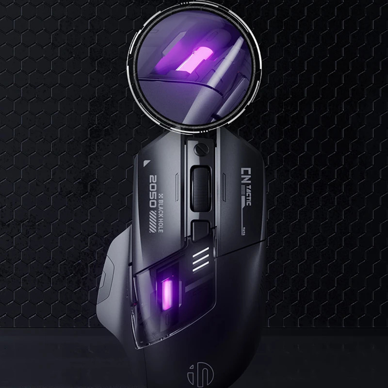 Inphic A9 Explorer Wireless Gaming Mouse 500mA Battery Level Display Ergonomics Bluetooth Office Mouse For PC Laptop 251121 - view 6