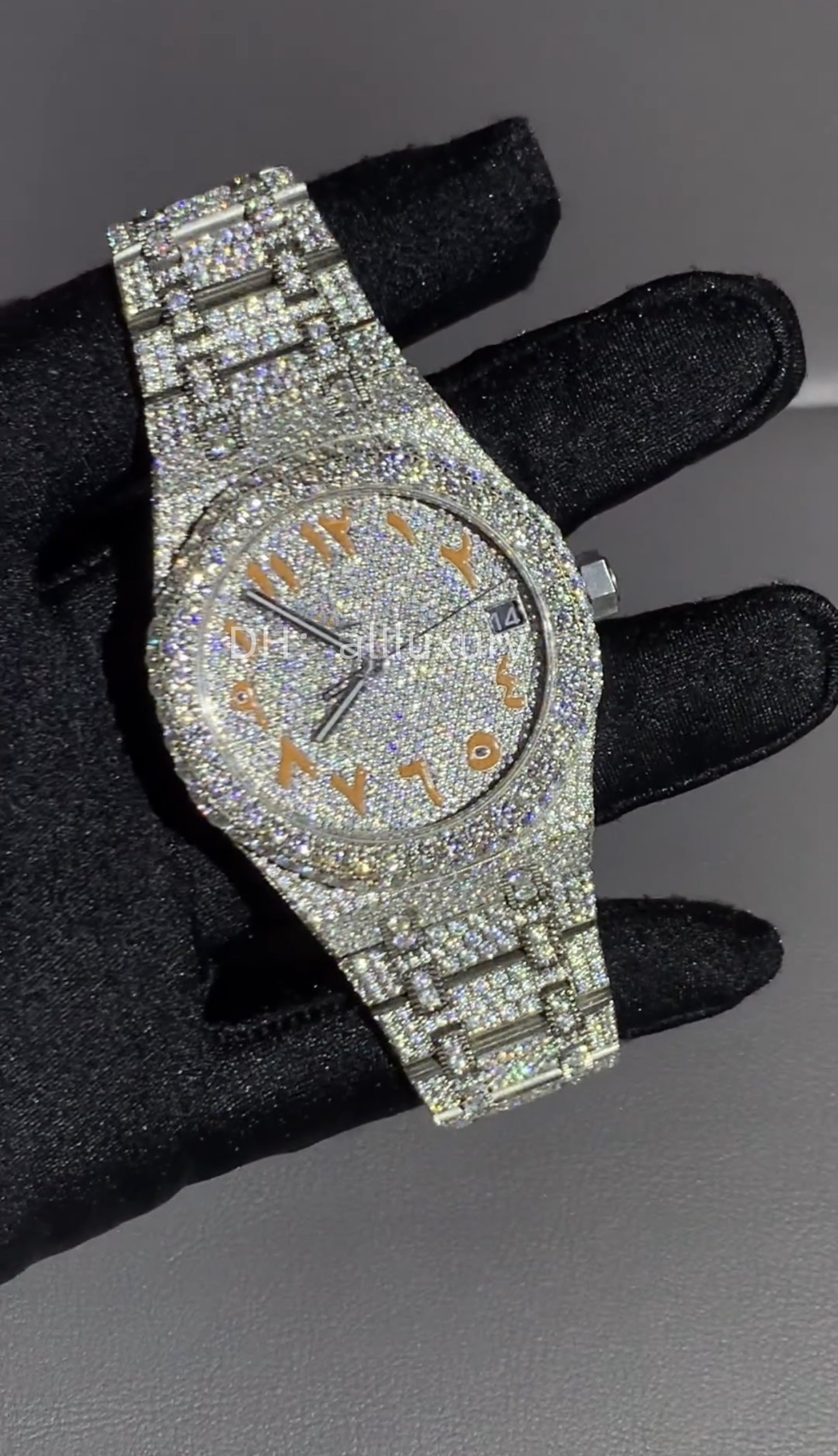 moissanite watch iced out watch mens watch designer watch montre de luxe mens watches automatic watch women diamond watch luxury watch watches men designer A015