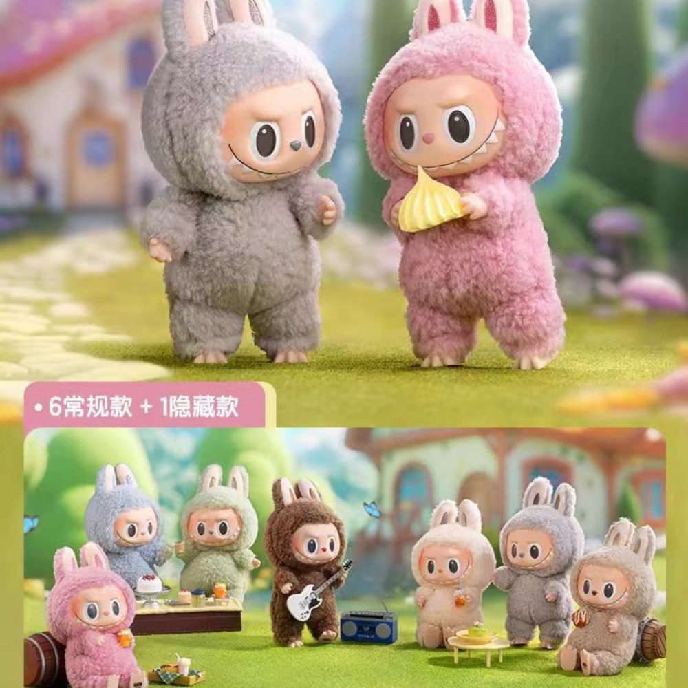pop mzrt labubu heartbeat macaroon viny face blind box plush doll toy tide play doll