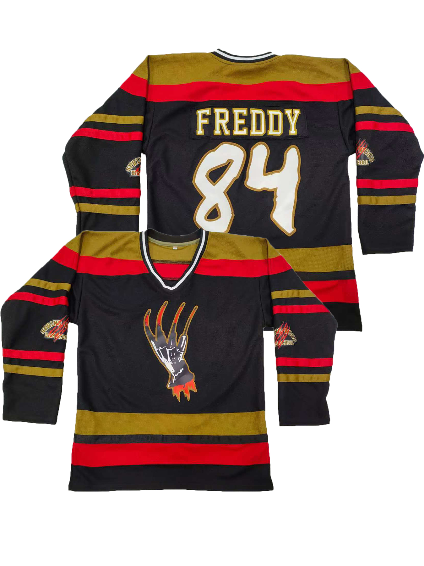 In Stock Clark Griswold 00 Shore 69 FREDDY 84 FALLOUT VAULT BOY 33 Zach Parise 11 Dean Youngblood 10 Happy Gilmore 18 Hockey Jerseys Breathable Jersey