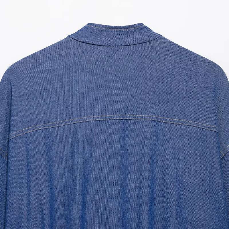 Designer Clothes Willshela Women Fashion With Pockets Denim Blue Single Breasted Jackets Vintage O-Neck Long Sleeves Female Chic Lady Outfits