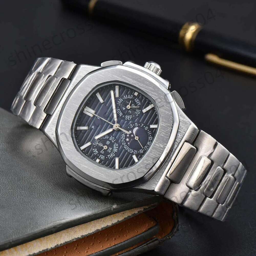 AAA Pateke Philiply Watch Luxury Mens Designer Super Clone Watch Man Moissanite Watch Pateckedly Philipes Quartz Mechanical Automatic Stainless Steel Watch a2