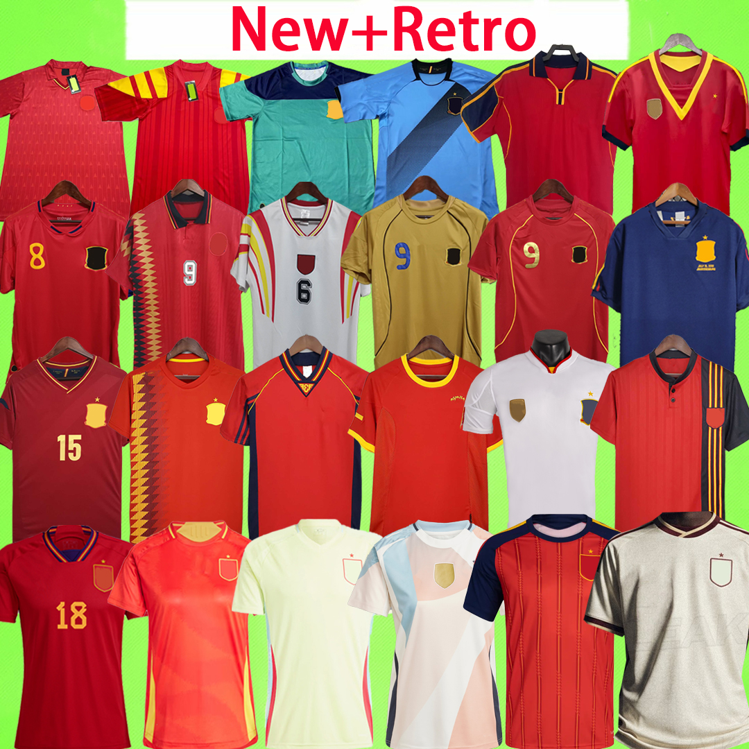New + Retro 2026 Spain soccer jersey 1988 1992 1994 1996 1998 2000 2002 2008 2010 2012 2013 LAMINE YAMAL MORATA football shirt TORRES A.INIESTA XAVI Espana Camiseta women