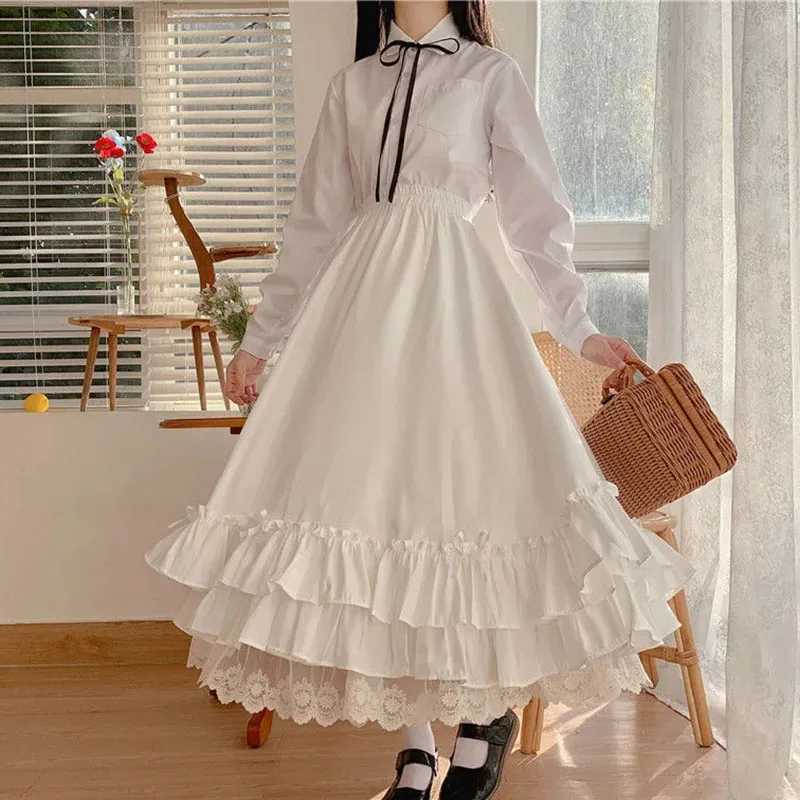 Japanese pleated tight fitting womens sweet high waisted loose ankle length tight fitting womens college style black patch M250424