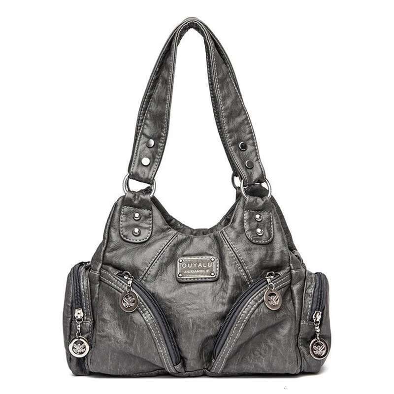 Designer bag Soft Pu Leather Brand Girls Shoulder Black HandBags Tote New Arrival Mini Small Motorcycle Bags Crossbody for Women
