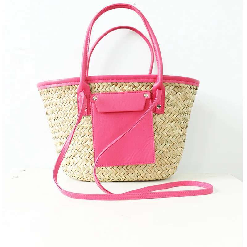 New Handheld Crossover Water Grass Vine Woven Portable Women's Beach Crossbody Shopping Bag Handbag