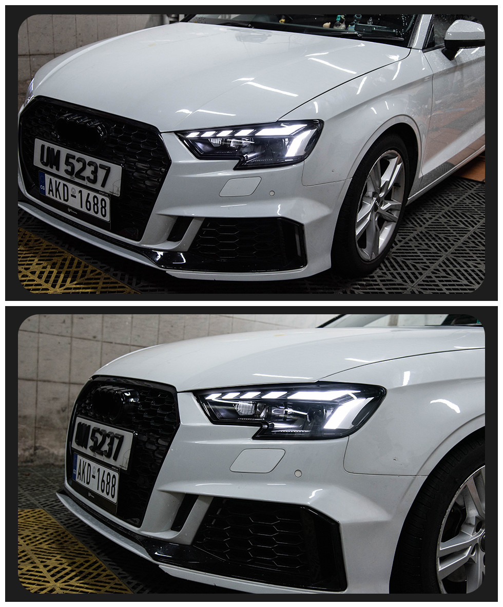 Headlight For Audi A3 8V 20 13-20 21 S3 RS3 Sedan Hatchback LED Auto Headlight Assembly Upgrade RS5 Style Design