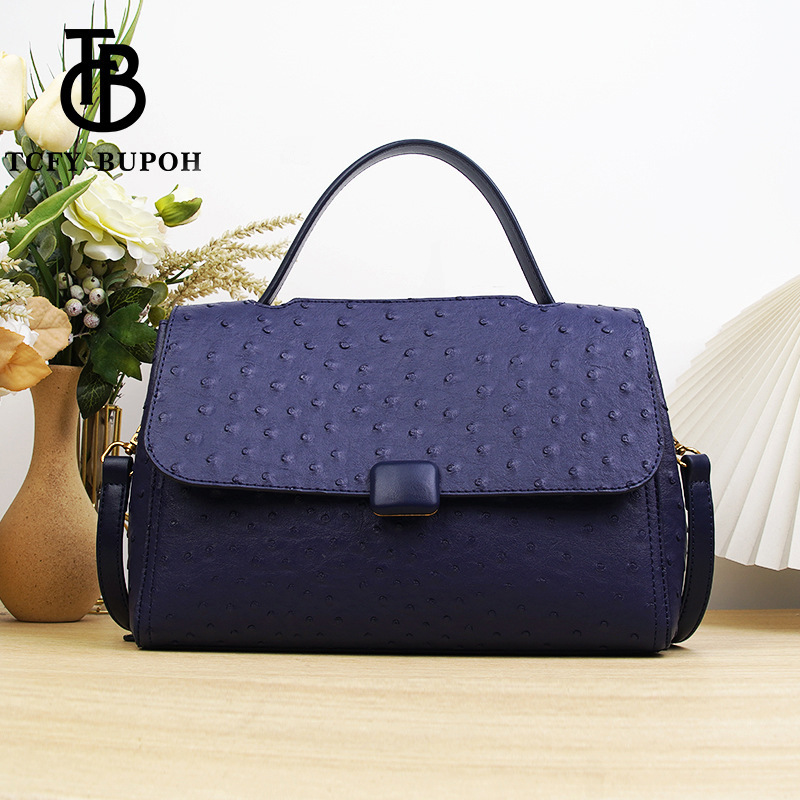 Women New Ostrich Pattern Large Capacity Handbag For Women S Work Commuting Versatile Tote Crossbody Bag Tote Bag