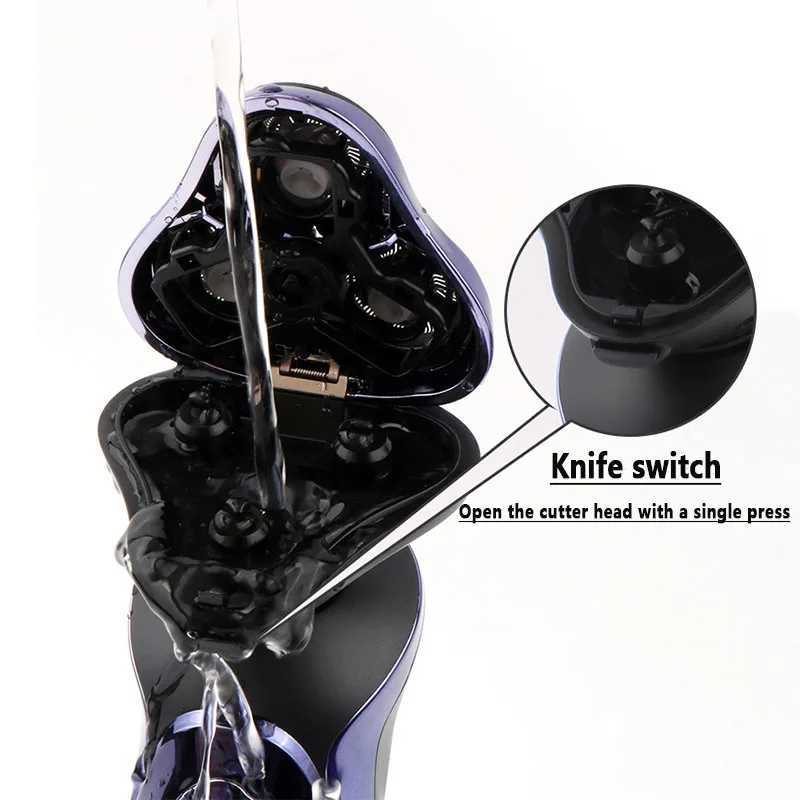 MOTA Electric Shaver Wet-Dry Dual Use Water Proof Electric Razor Nose Ear Hair Trimmer Rechargeable Shaving Machine for Men L251124